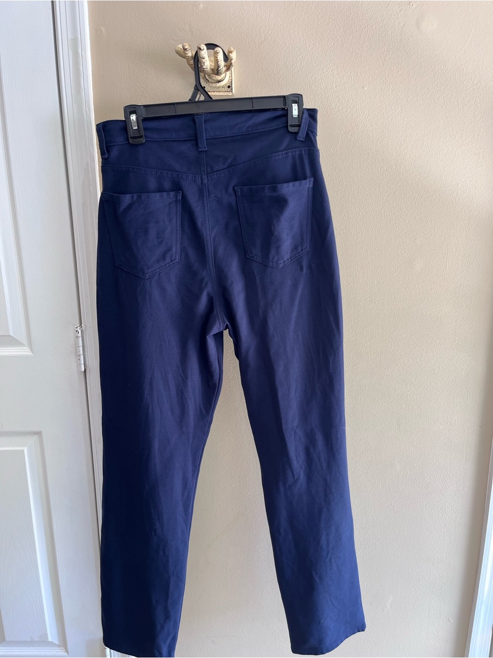 Gloria Vanderbilt Navy Stretch Pants with Branded Waistband